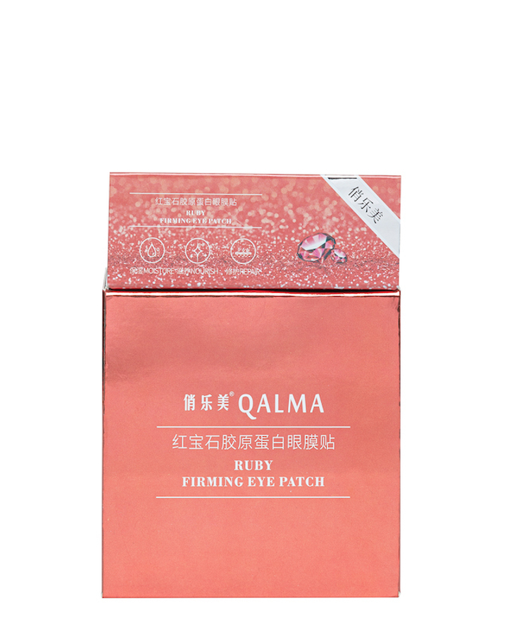 Патчи для глаз Qalma с Рубиновой пудрой гидрогелевые Ruby Firming 60 шт / 84 г