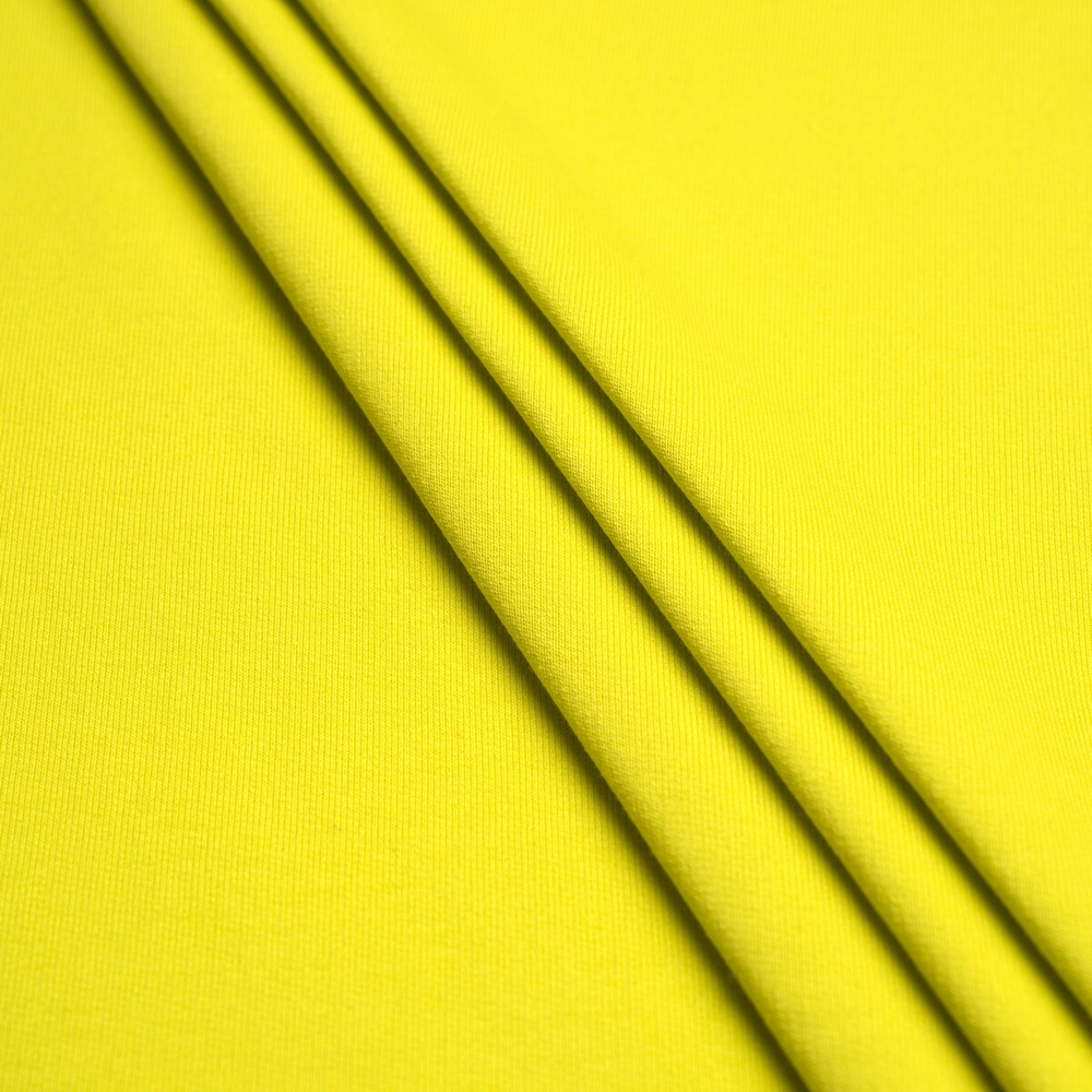 Футер 2-х нит. с начесом, 100% хлопок, 240 гр/м2, зелёный "неон" (12843)