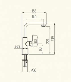 Смеситель Migliore Tenesi 25417 для раковины, высокий