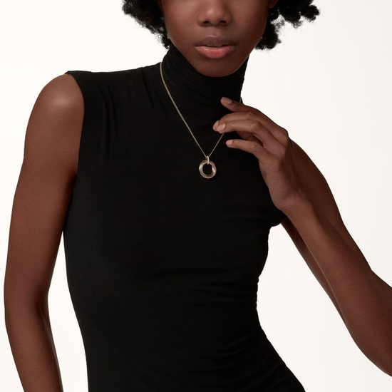 Cartier Trinity pendant, seven rows, diamonds