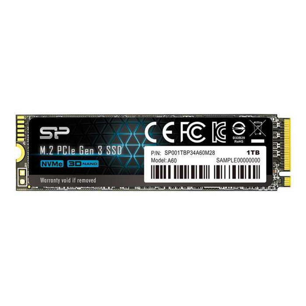 Накопитель SSD M.2 2280 Silicon Power SP001TBP34A60M28 1000 ГБ