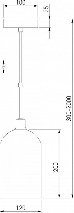 Подвесной светильник Eurosvet Bambola 50357/1 латунь