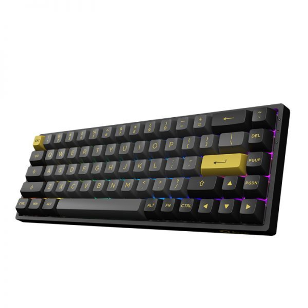 Игровая механическая клавиатура AKKO 3068B Plus Black&Gold CS Jelly Pink
