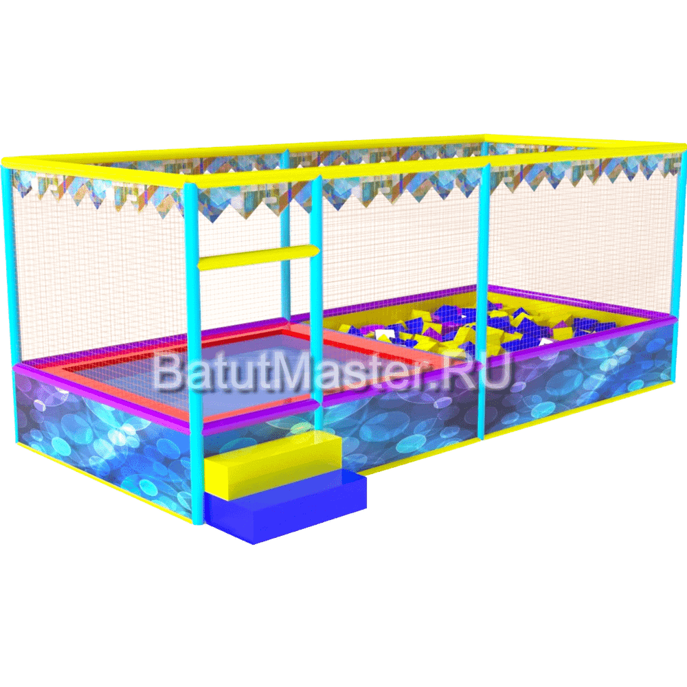 Батутная арена "Голограмма" 5x2,5x2,7 м