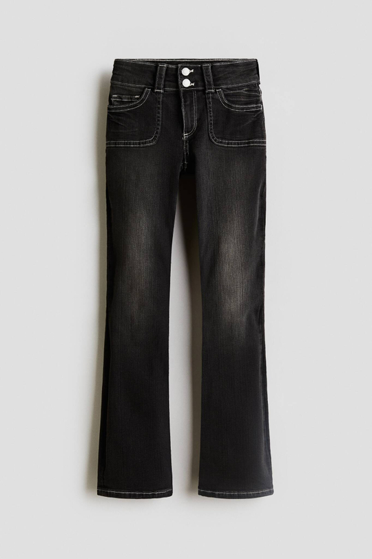 H&M Джинсы Bootcut Leg Low, черный