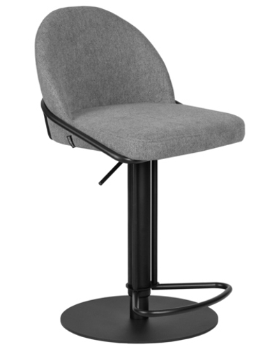 Стул барный DOBRIN OLIVER, серая ткань (FLY1347-17)