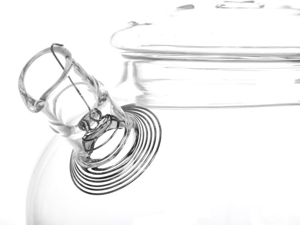 Чайник завар. 600мл с фильтром стекл. "Bamboo"