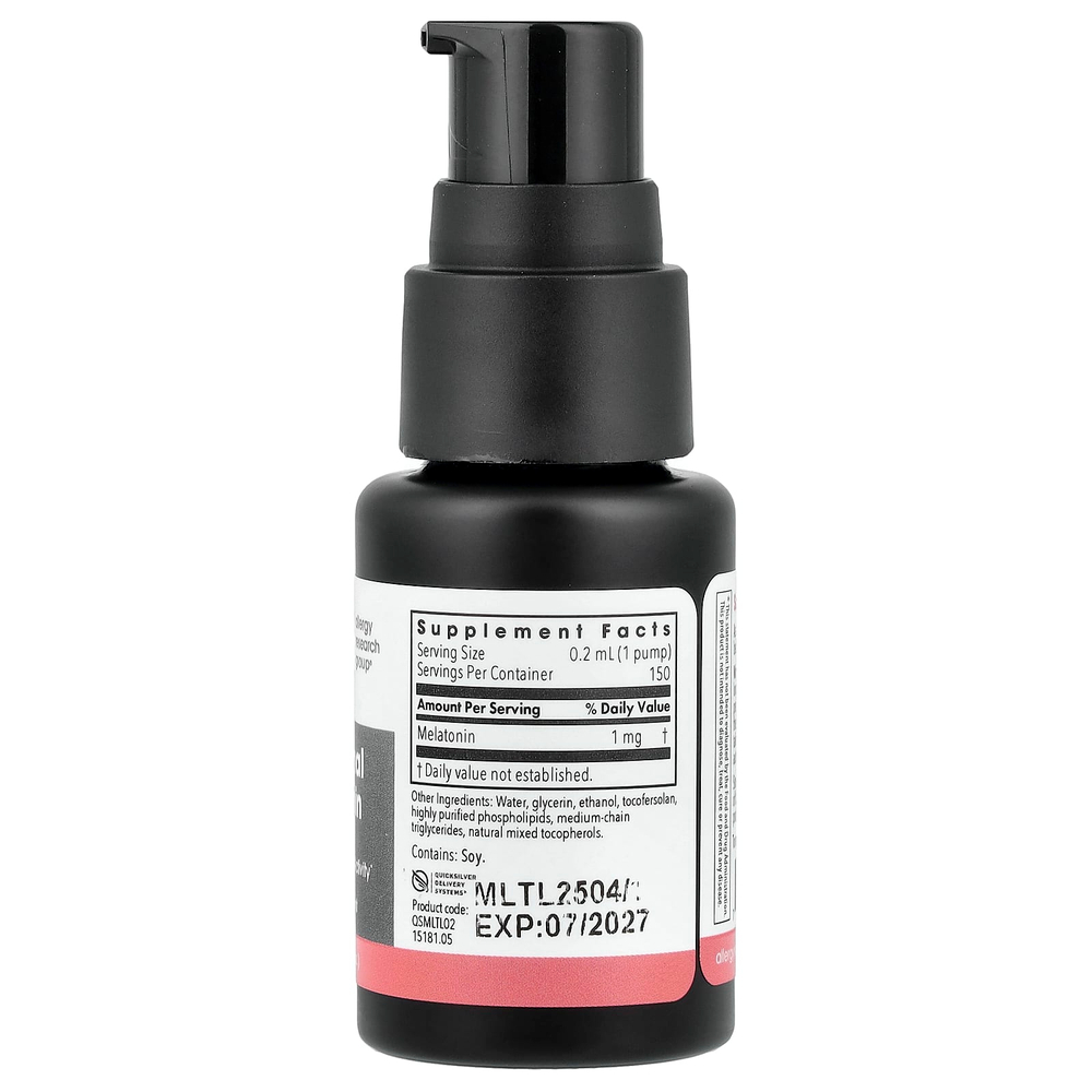 Allergy Research Group, липосомальный мелатонин, 30 мл (1 жидк. унция)