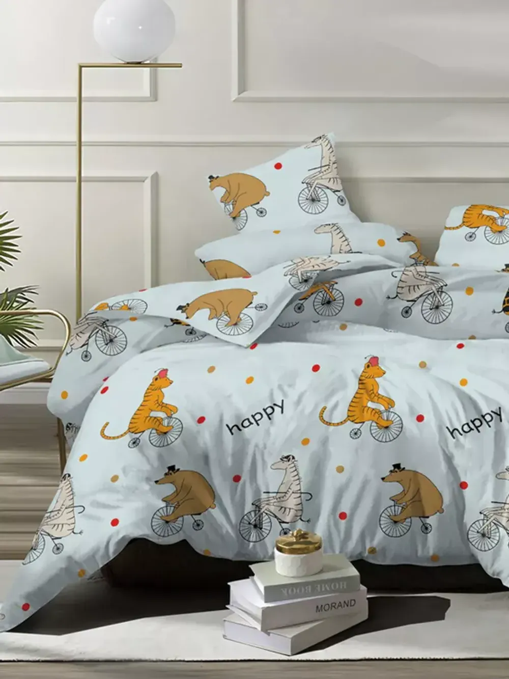 Простынь на резинке бязь Сказка "Цирк" 120x200 см