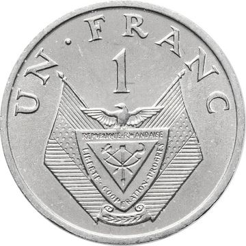 1 франк 1969 Руанда