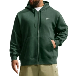 Куртка теннисная Nike Club Full-Zip Fleece - fir/fir/white