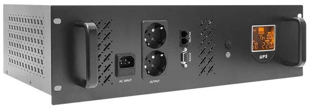 SNR-UPS-LIRM-600 Источник бесперебойного питания Line-Interactive, 600 VA, Rackmount LCD