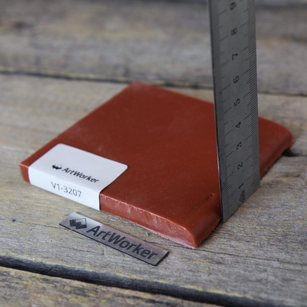 Смальта коричневого цвета, 200 гр, в кирпичиках V1-3207