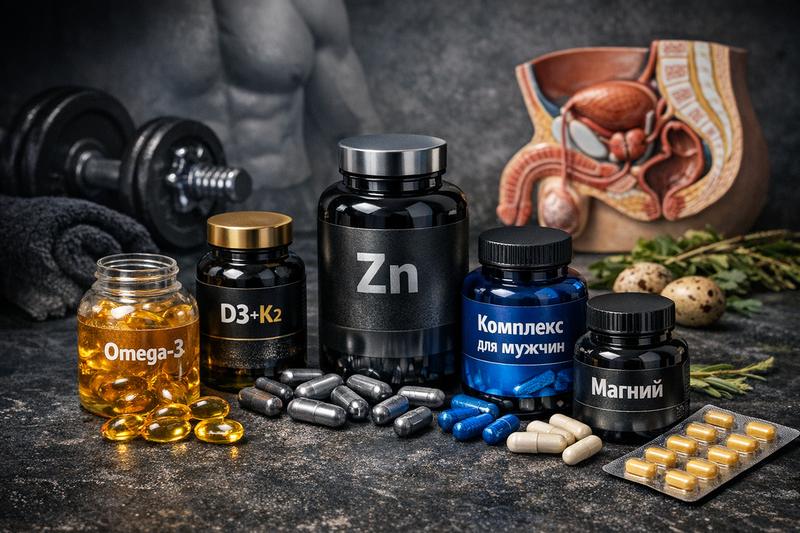 Мужской гормональный фон: 5 ключевых нутриентов для его естественной поддержки