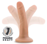 Телесный фаллоимитатор-реалистик 5 Inch Posable Dildo - 13,9 см. (Цвет: телесный)