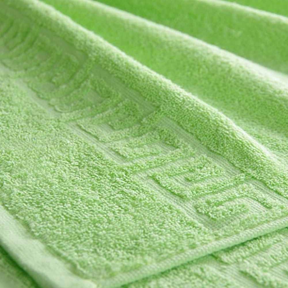 Полотенце махровое "П37. САЛАТОВОЕ", 100% хлопок, Туркмения.