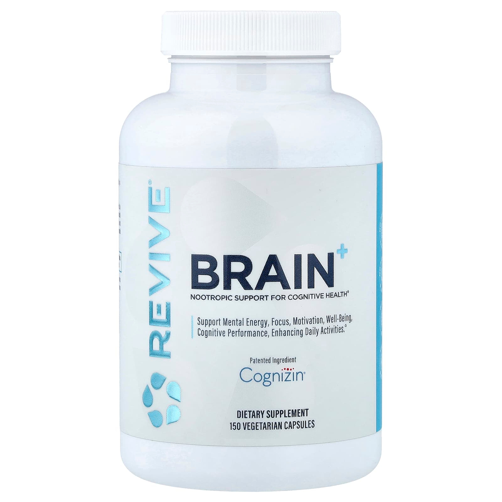 Revive, Brain+, 150 вегетарианских капсул