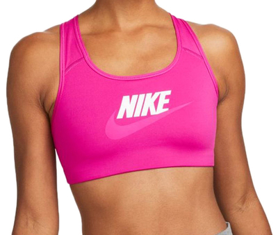 ТОП теннисный Nike Medium-Support Graphic Sports Bra W - active pink/white/pink prime