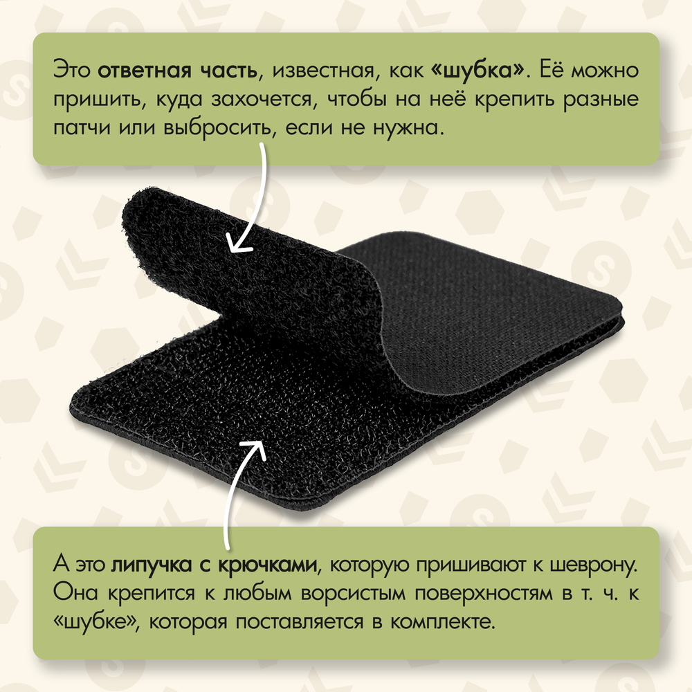 Нашивка на одежду, патч, шеврон на липучке "Прекрати стонать" (Красный текст) 7,9х6,4 см