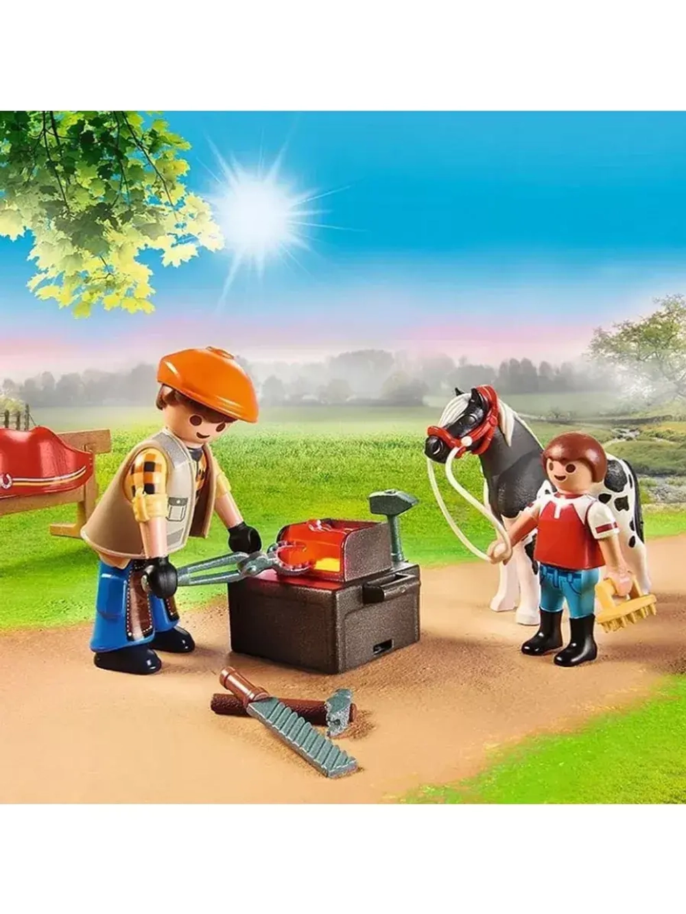 Набор Мобильный кузнец на джипе Playmobil 70518