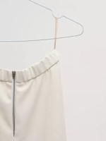 Юбка кожаная миди трапеция