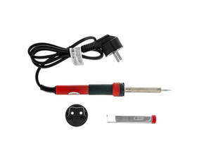 Паяльник, пластик ABS, класс защиты 1, индикатор, медный наконечник с долговечным покрытием, 220 В, 30 W Matrix 913043