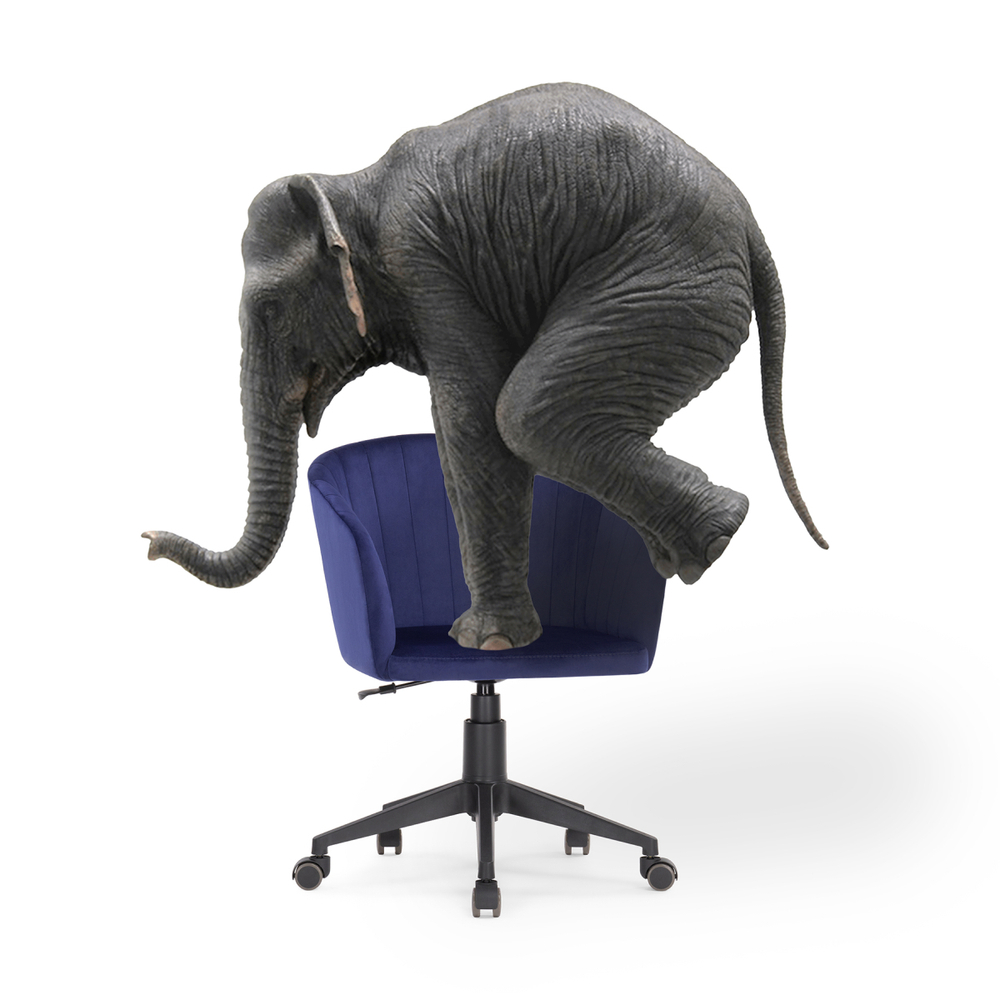 Офисное кресло Woodville Тибо темно-синий