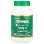 California Gold Nutrition, EuroHerbs™, экстракт эхинацеи, качество Euromed, 80 мг, 180 растительных капсул