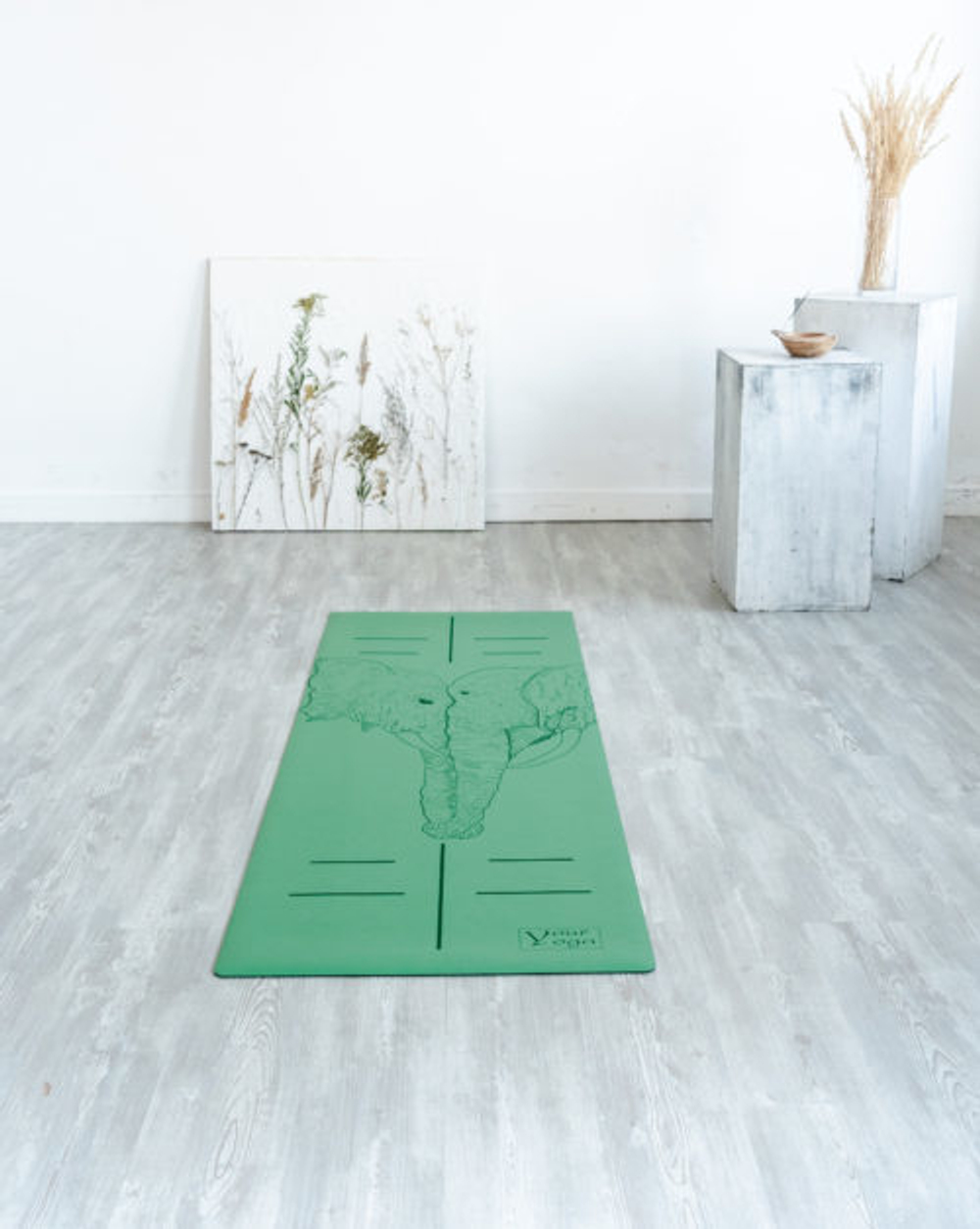 Каучуковый коврик для йоги Elephants 183*65*0,4 см