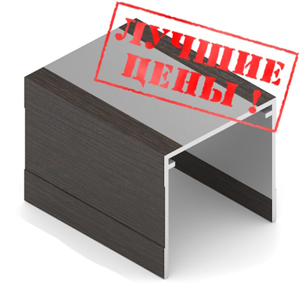 Направляющая верхняя однополозная (5,40 м) венге темный ПВХ