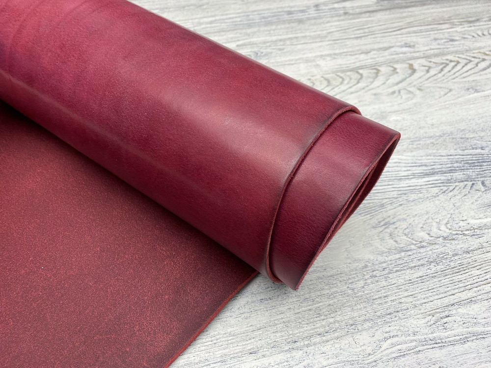 Ременная кожа Missouri MS04 (3,5+ мм), цв. Бордовый