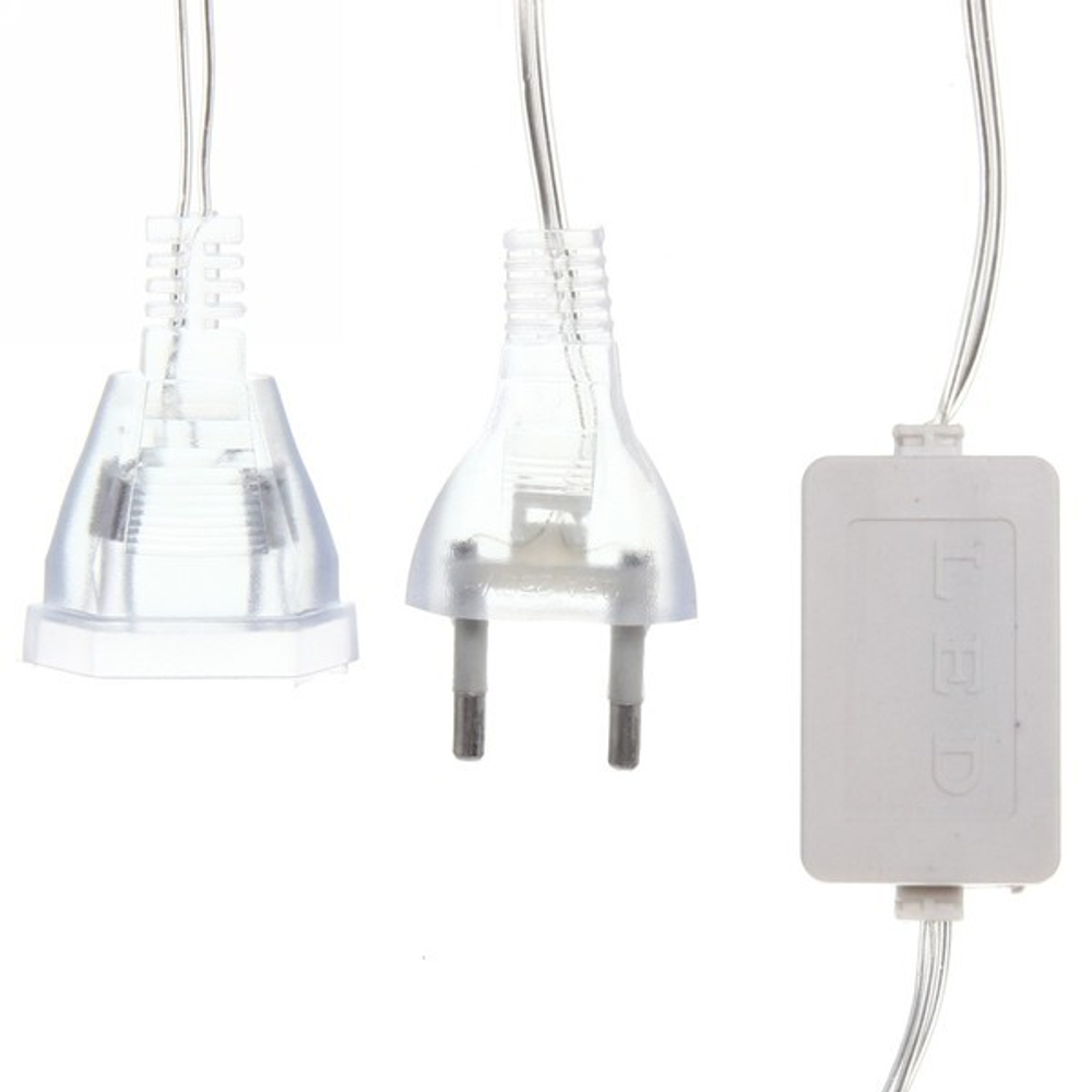 Гирлянда для дома 4 м, 20 ламп LED с насадками «Шар плетеный» d6 см, прозр.провод, IP-20, Красные шары (с возможностью соединения)