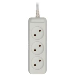 Удлинитель электрический ЭРА UX-3-5m без заземления 3 розетки 5м ПВС 2x0,75мм2 6А | Бытовые удлинители