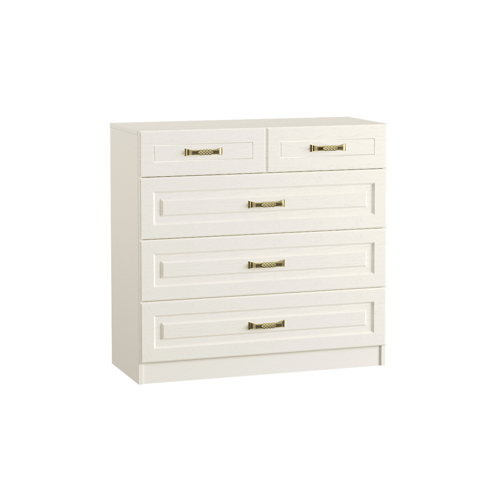 Комод Ливерпуль 10.103.01, Белый, Ясень ваниль