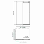 Душевой уголок WasserKRAFT Vils 56R22 100х90 стекло прозрачное/профиль серебро
