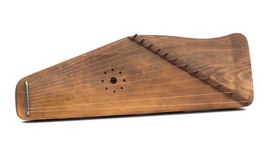 Гусли 12 струнные с волной, со звукоснимателем, Мир гуслей MG-W12RO-EQ