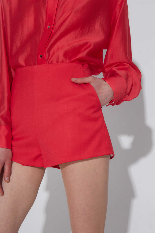 Брюки "бойфренд" из костюмной ткани, молоко