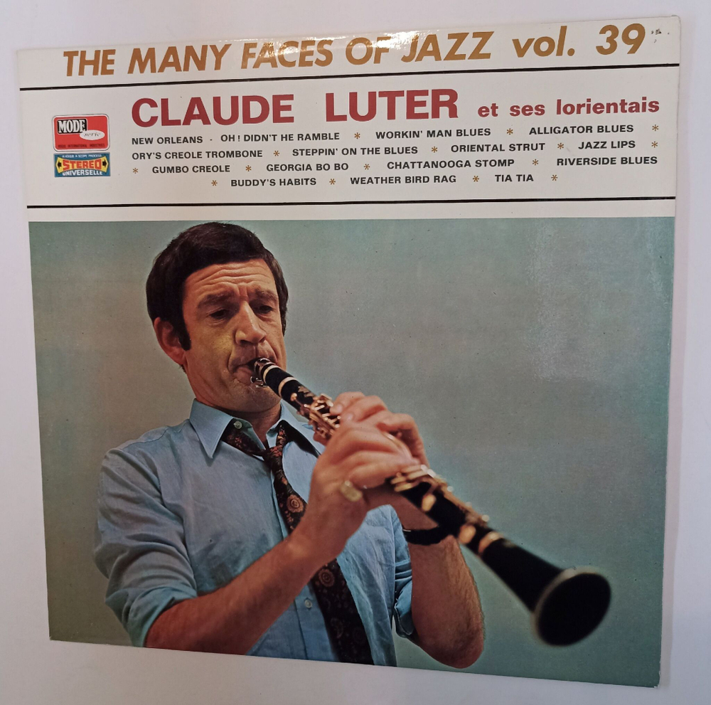 Винтажная виниловая пластинка LP Claude Luter Et Ses Lorientais The Many Faces Of Jazz Vol. 39 (France 1973)