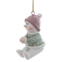 GAEM Фигурка декоративная подвесная "Снеговик", L2,5 W5 H5 см, 2в.