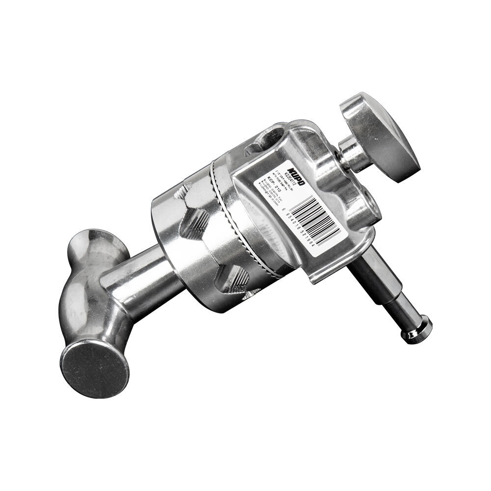 Головка KUPO KCP-210 2-1/2" GRIP HEAD WITH FIXED BABY PIN SILVER