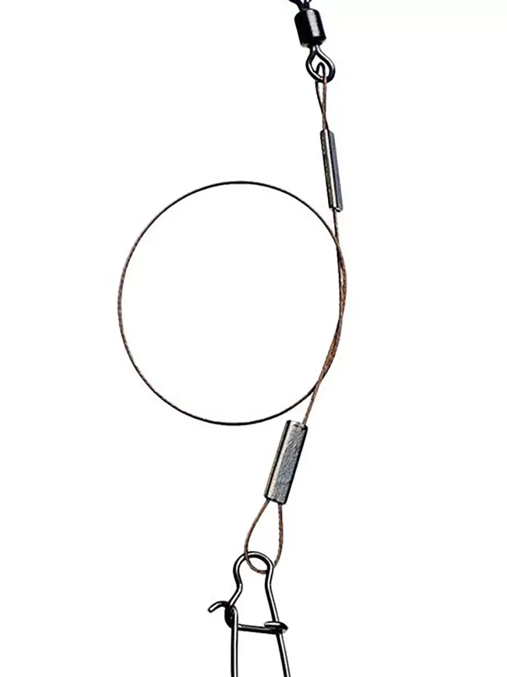 Поводок для рыбалки 7 нитей 18,0кг 0,38мм/20см (2уп по 3шт)