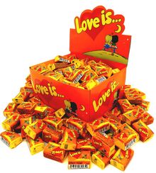 Saqqız / Жвачка Love is... (100 ədəd) - ananas