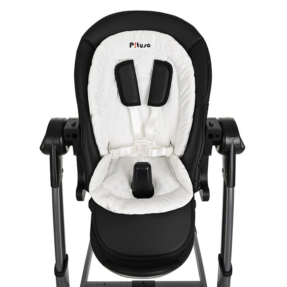 Стульчик для кормления Pituso Triola 3 в 1 Черная рама/Черный