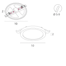 Встраиваемый светильник Arte Lamp