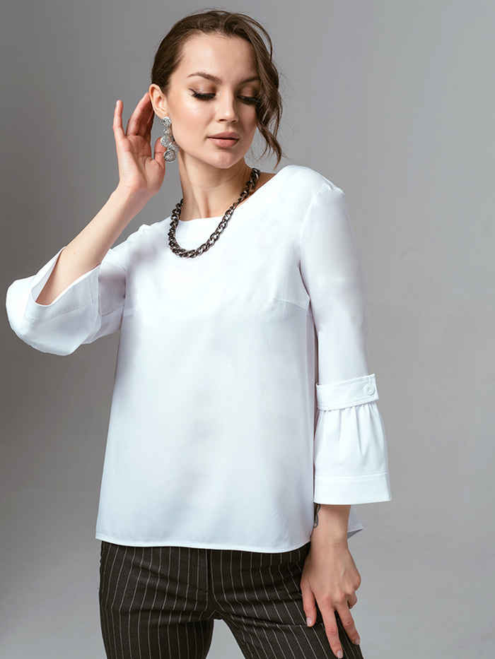 Блуза женская | Бл-349 3/4 шелк искусственный