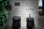 Бумагодержатель Gessi 316 настенный, без крышки, цвет Black Metal Brushed PVD