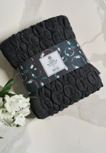 Плед вязаный BUBBLES 120x170 |  графитовый