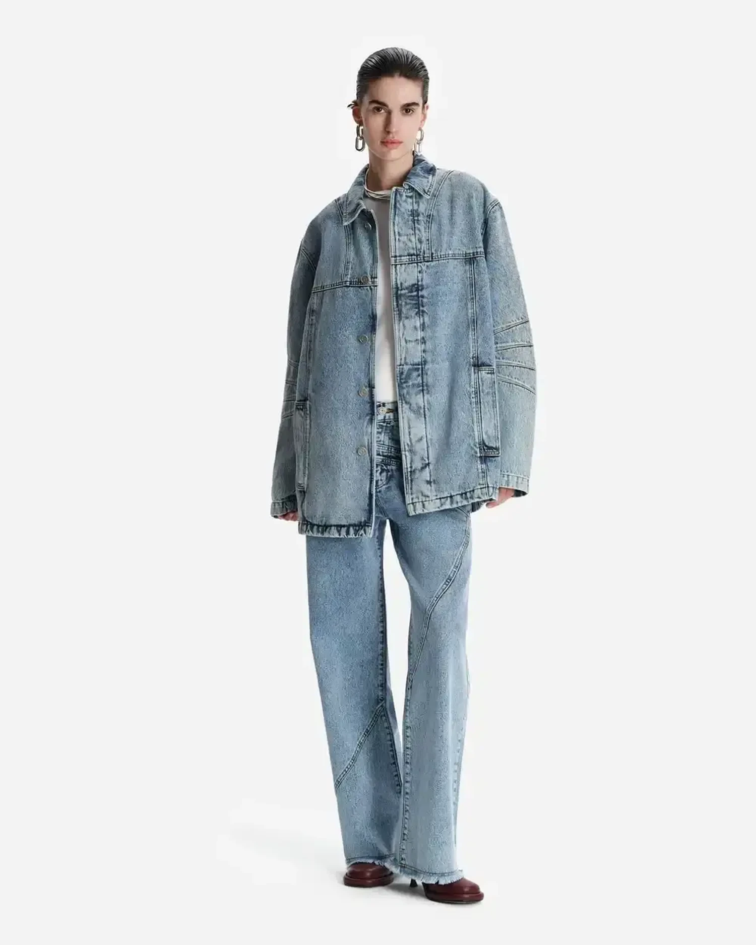 Куртка-рубашка из денима