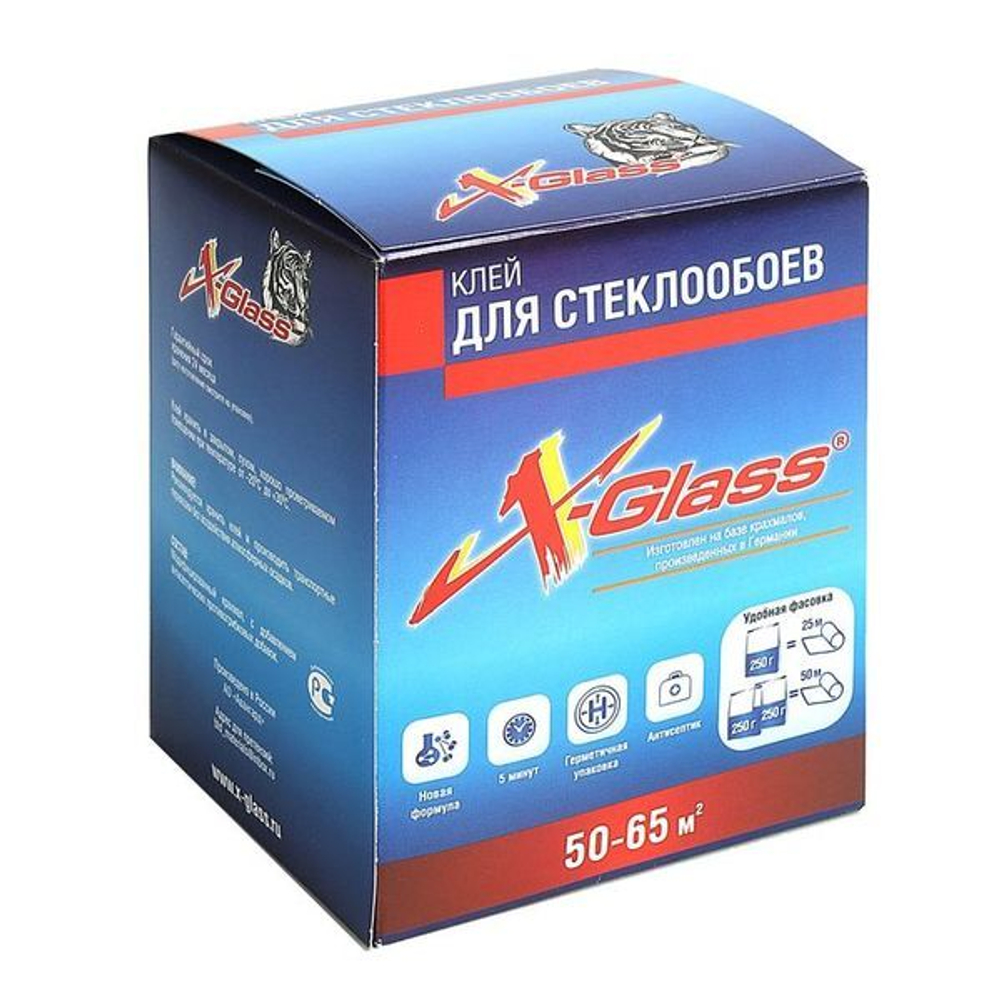 Kлей для стеклообоев Х-Glass 500гр. (18шт/уп)
