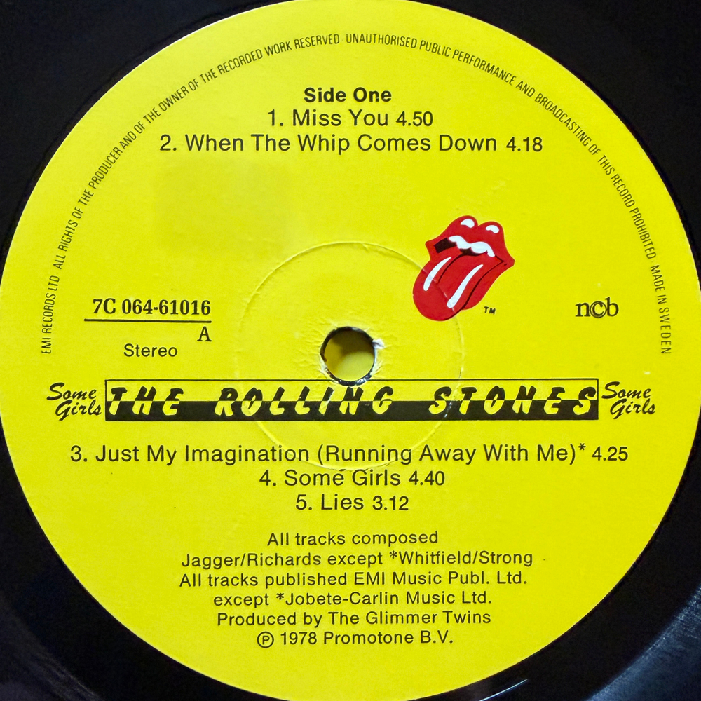 The Rolling Stones ‎– Some Girls (Швеция 1978г.)